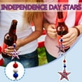 thumbnail image 2 of Utoimkio 3Pcs 4th of July Patriotic Star Ornaments,Fourth of July Patriotic Hanging Decorations Star Shaped Baubles Ornament for Memorial Day Party Festival Christmas Tree Decorations, 2 of 6