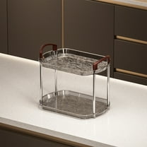 InsCrazy Tabletop Shelf Rack Bathroom Storage Rack Cosmetics Storage Rack Desktop for Kitchen