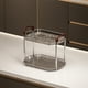 thumbnail image 4 of Estante de Almacenamiento de Plástico Transparente - Organizador de Baño y Escritorio de 2 Niveles para Cosméticos, Tazas y Adornos, 30,5 X 21 X 20,4 Cm, 4 of 6