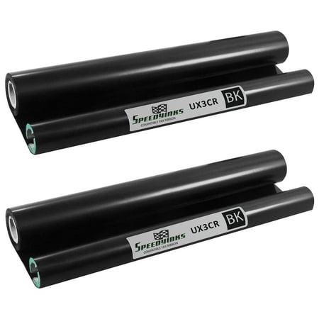 Ux 15cr Fax - Speedy Inks - 2PK Compatible Sharp UX-3CR Thermal Fax Ribbon Refill Rolls