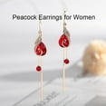 thumbnail image 5 of Beautiful Peacock Earrings, 2026 New Peacock Earrings for Women, Electroplated Jewelry, Minimalist Style Accessories(2Pcs/Mix), 5 of 7