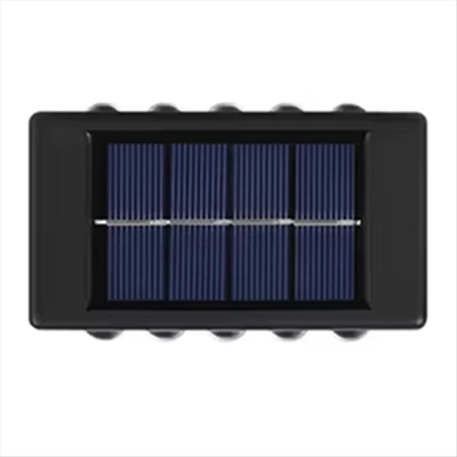Aplique Solar de Pared para Exteriores, Impermeable, para Decoración de Jardín, Luces de Pared Hacia Arriba y Hacia Abajo, Impermeable, para Bañador de Pared Externo, Lámpara Solar