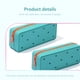 thumbnail image 4 of Funda elástica para bolígrafos con cremallera - Fundín para lápices de goma de sílice verde menta, gran capacidad 18,7x7x4,7 cm para bolígrafos, rotuladores, cosméticos y suministros de viaje, 4 of 7