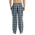 thumbnail image 6 of Vulcanodon Mens 100% Cotton Pajama Pants, Soft Lightweight Sleep Pants with Pockets Plaid Pajama Bottoms for Men(Navy-Plaid, Medium), 6 of 6