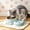 Green#3, variant on yuHome Pet Bowl Two In One Drinking and Feeding Set | 15 Degree Inclined Design | 304 Stainless Steel | Plastic Base | 27X20X8Cm Non-Slip Cat and Dog Bowl | Suitable for Pets Eating and Drinking