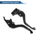 thumbnail image 5 of Palancas de freno y embrague cortas Unique Bargains para Kawasaki Ninja 500 2024-2025, palanca de freno ajustable en 6 posiciones, aleación de aluminio, negro sólido, 1 par, 5 of 7
