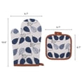 thumbnail image 7 of Unique Bargains Heat Resistant Oven Mitts and Pot Holders Sets 4 Pcs Blue 10.6x6.7 Inch, 7 of 7