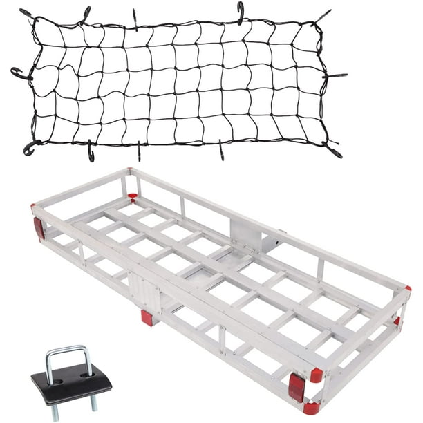 60" Hitch Cargo Carrier - 500LB Capacity 2" Receiver Basket For SUV Truck Van