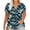 Navy, variant on sovlvnd Women's Plus Size Loose Print Color Casual Short-Sleeved V-Neck Top Womens Comfy Tee Over Size Lightweight tunic Blouse Fashion Top XL-5XL