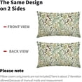 thumbnail image 4 of Green Plant Lumbar Pillow Covers 12X20 Inch Sage Green Botanical Fern Leaf Decorative Pillow Cases Spring Summer Vintage Floral Throw Pillows Set of 2 Farmhouse Home Decor for Sofa Couch Outdoor, 4 of 6