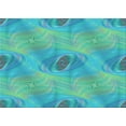 thumbnail image 1 of Ahgly Company Indoor Rectangle Patterned Bright Turquoise Blue Area Rugs, 6' x 9', 1 of 6