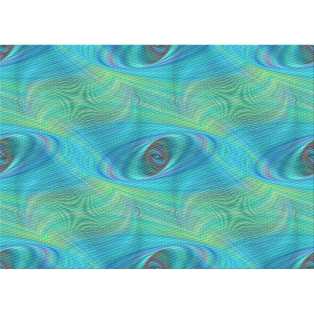 Ahgly Company Machine Washable Indoor Rectangle Transitional Bright Turquoise Blue Area Rugs, 2' x 5'