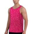 thumbnail image 2 of KLL Rose Red Glitter Print Men's Muscle Gym Workout Stringer Tank Tops Bodybuilding Fitness T-Shirts Tank Tops Men-4X-Large, 2 of 7