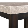 thumbnail image 4 of Retro End Table with Marble Top - Living Room Accent Table - Modern Side Table with Shelf, 4 of 9