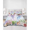 thumbnail image 3 of Jellyfish Coastal Twin Size Down Alternative Comforter, Lightweight Comforter Quilt Bedding Set with Pillow Shams Blue Nautical Summer Beach Ocean All Seasons Bed Comforter Duvet Insert 68"x86", 3 of 7
