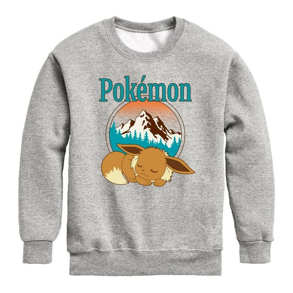 Pokémon - Eevee Retro Ski - Youth Crew Fleece Sweatshirt