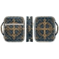 thumbnail image 6 of FOR U DESIGNS Cross Floral Pattern Bible Case Handbag with Handle Quilted Bible Holder Case Bible Journaling Supplies Bible Carrier Tote Bag for Bible Study/Daily Use, 6 of 7