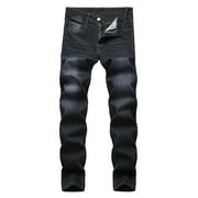 Jeans for Men Jeans for Men's New Fashion Pocket Button Zipper Personalized Denim Trend Jeans Jeans for Men Slim Fit