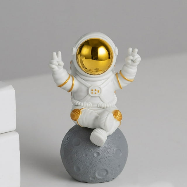 Decorative Sculpture Figurine Decor PVC Spaceman Astronaut Figurine Figures Statue Desk Ornament Decor Gift Kid Gift