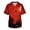 AX24-Deep Red, variant on Scrubs For Men Halloween Scrub Tops Pumpkin Fun Print Nurse Shirt Funny V Neck Short Sleeve Nurse Uniform With Pockets Deep Red XL