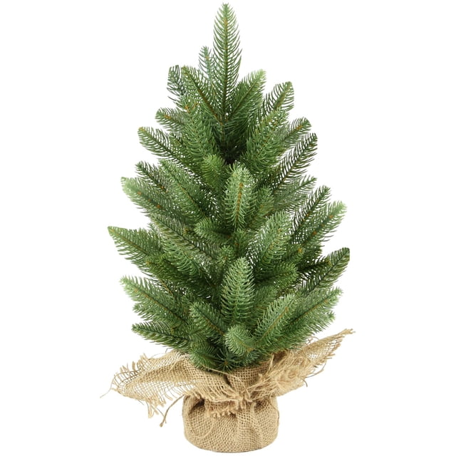 Árbol de Navidad Artificial Mini BOOPNEW de 45 cm con Base de Bolsa de Tela