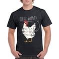 thumbnail image 5 of UGP Campus Apparel Chicken Butt - Funny, Graphic T Shirt - Medium - Black, 5 of 6