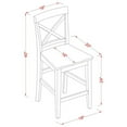 thumbnail image 5 of Kitchen Pub Table Set - Counter Height Table & Chairs - Dining Set for Small Spaces, 5 of 5