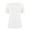 White, variant on V Neck Women T Shirts Lace Short Sleeve Loose Casual Summer Tops Waffle Knit Tee Blouse (S,Black)