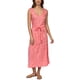 thumbnail image 1 of Hurley Womens Monroe High Slit Blouson Maxi Dress peachblossom XL, 1 of 5