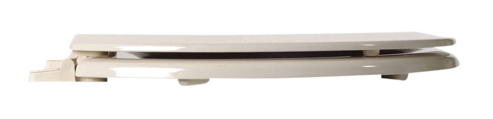 BathDecor Bone Deluxe Molded Wood Elongated Toilet Seat with Adjustable Hinge