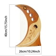 thumbnail image 3 of BotaniNest Harp，Lyre Harp，19 String 16 Note ，Traditional Classic Stringed Instruments，Humanized Moon Harp，Comes With A Tuner Spare Strings Instruction Manual，Instruments For Adults And Child, 3 of 7