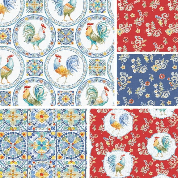 David Textiles Morning Bloom Medallion Cotton 1 Yard Fabric Cut