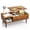 Rust, variant on CONCETTA Modern Lift-Top Coffee Table for Living Room - Adjustable Height Convertible Center Table with Storage, Espresso Finish, Black
