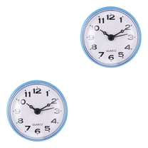 2 pcs  Bathroom Wall Clock Waterproof Suction Cup Hanging Clock Anti-fog Clock