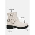 thumbnail image 6 of Allux Faux Leather Pin Buckle Boots, 6 of 11