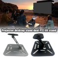 thumbnail image 3 of Projector Desktop Stand 16128CM Metal Double Gimbal Stand, Foldable Portable Projector Mount with 3-in-1 Installation, 3 of 9
