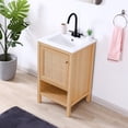 thumbnail image 6 of JONATHAN Y Jasper 20 in. W x 18 in. D x 33 in. H, Rattan 2-Shelf, Bath Vanity Cabinet ONLY, Oak, VAN1022A, 6 of 7
