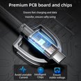 thumbnail image 4 of YESIDO CA173 USB to Type-C Magnetic Cable Braided Data Sync Charging Cord, 4 of 5