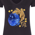 thumbnail image 4 of Inktastic Virgo Constellation Zodiac Sign Illustration Women's V-Neck T-Shirt, 4 of 5
