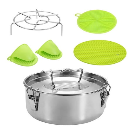 

1 Set Multifunctional Stainless Steel Steamer Pot Soup Pot Steamer Steamer Pan