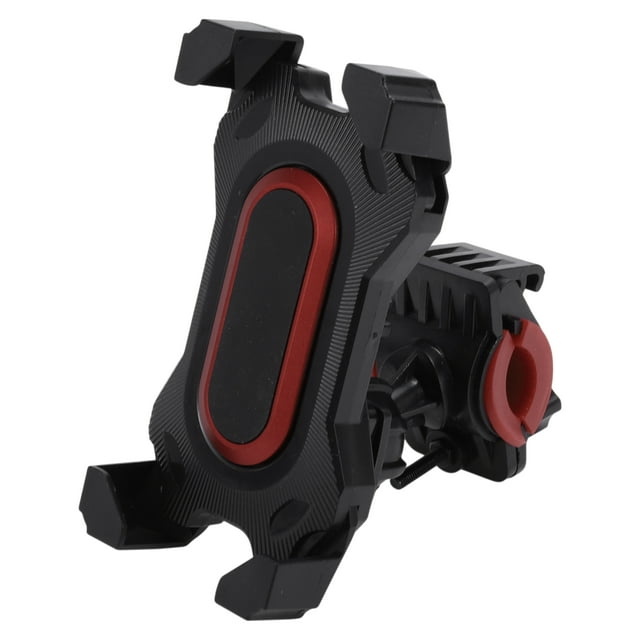 Soporte para teléfono de motocicleta Unique Bargains para manillar, compatible con teléfonos de 4.7 a 7.2 pulgadas, color negro y rojo, 1 pieza