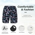 thumbnail image 3 of Haiem Love Butterflies Mens Swim Trunks with Compression Liner 2 in 1 Swimming Shorts Stretch Swimwear Quick Dry,Board Shorts-XX-Large, 3 of 9