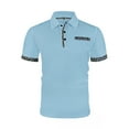 thumbnail image 2 of Styesk T-Shirts pour Homme T-shirt Décontracté à Manches Courtes et Col Rabattu Uni, 2 of 5