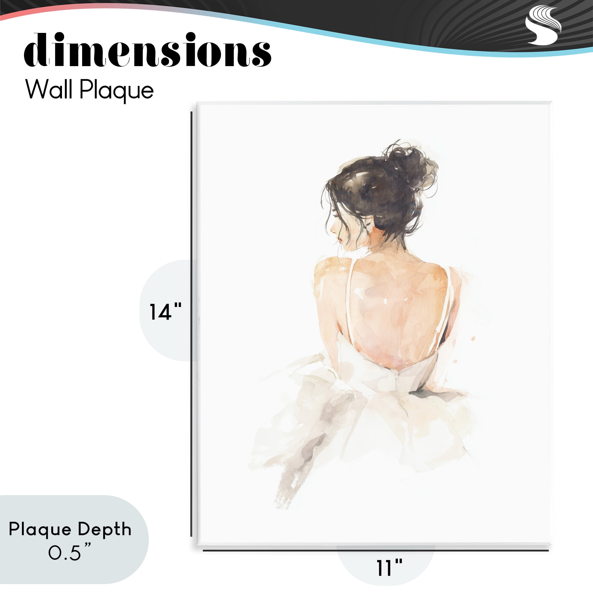 Stupell Industries Feminine Serenity Woman Wall Plaque Art, design by Svetlana Aleynikova