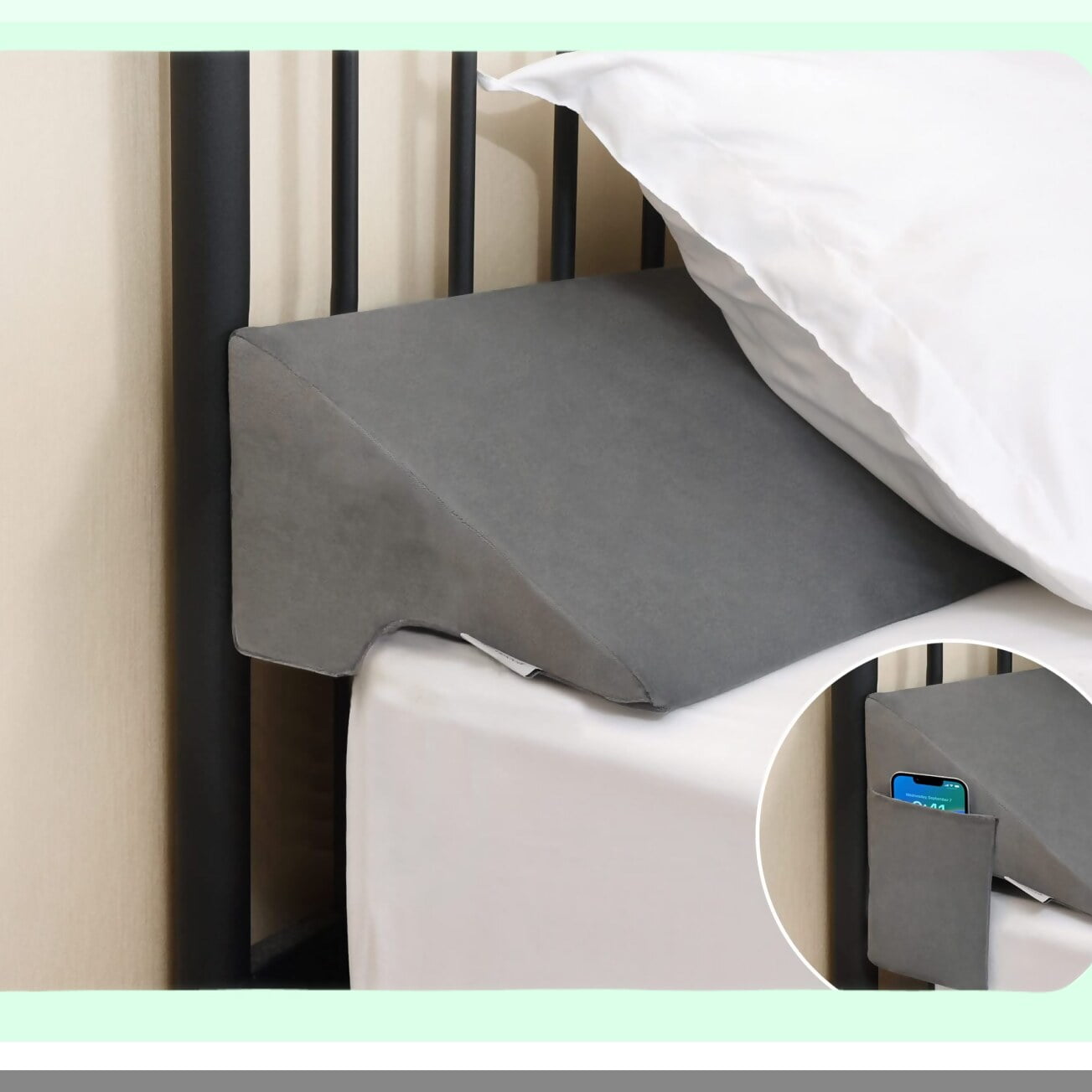 GapGuard Pillow Headboard Gap Filler for Bed Without Headboard