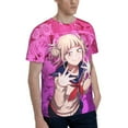 thumbnail image 5 of Mens Himiko Toga 3d Print T-Shirt Crewneck Short Sleeve Tee Shirt, 5 of 7