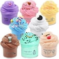 thumbnail image 1 of 8 Pack Butter Slime Kit, Stress Relief Toys For Girl Boys 70ml, 1 of 3
