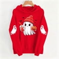thumbnail image 5 of Cmtiyu Halloween Hoodies for Women, Baggy Ghosts Printing Long Sleeve Drawstring Pullover Sweatshirts, Casual Party Hoodies With Pocket, S-2XL, 5 of 7