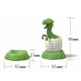 thumbnail image 5 of Clearance Under $5 Silicone Dinosaur Tea Bag Tea Filter Strainer Loose Tea Strainer Coffee Spice, 5 of 7