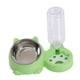 thumbnail image 3 of Comedero y bebedero inclinado para gatos, juego de comedero y bebedero Unique Pets Verde, 3 of 9